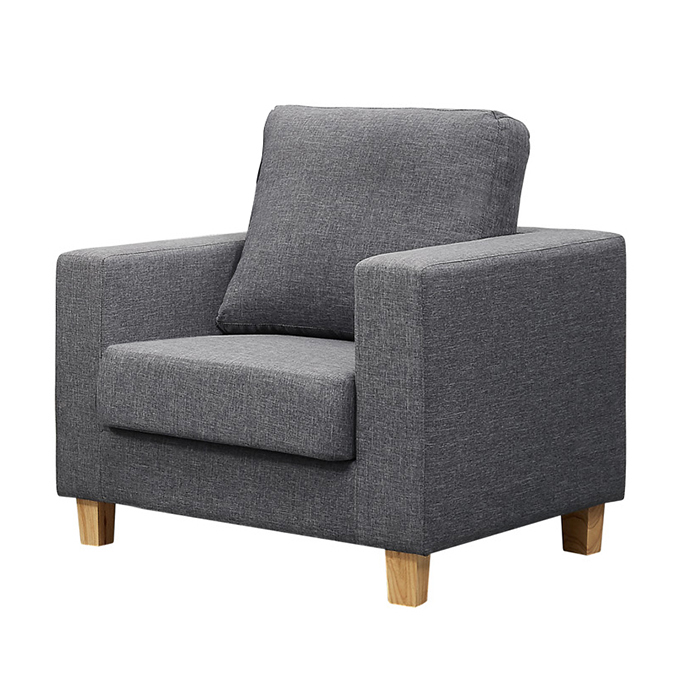 Chesterfield Linen Armchair - Click Image to Close